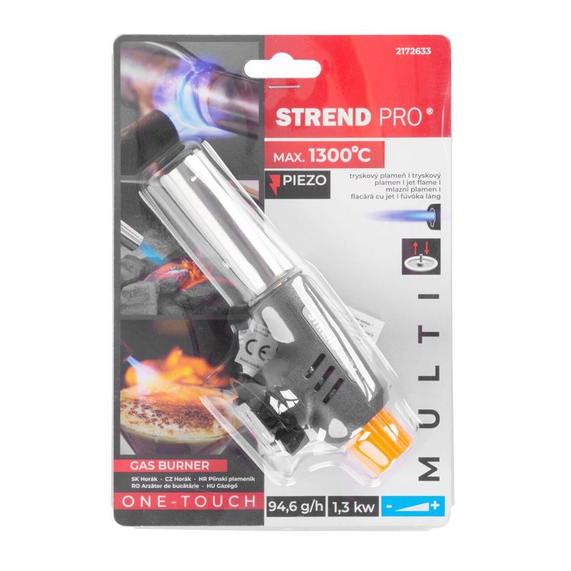 Sport si Outdoor - Camping - Bucatarie de camping - Arzatoare si accesorii - Lampa pe gaz, arzator, 1.3 kW, 20 mm, pentru doza gaz 227 g (neinclusa), aprindere piezo, Strend Pro - Infinity.ro