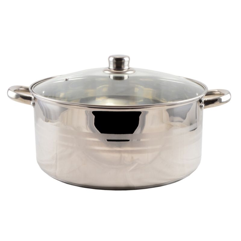 Casa si Gradina - Bucatarie si vesela - Vase pentru gatit - Oale si cratite - Cratita inox cu capac sticla 32cm - Infinity.ro