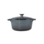 Casa si Gradina - Bucatarie si vesela - Vase pentru gatit - Oale si cratite - Oala fonta emailata 4 litri, 24 cm, albastru - Infinity.ro