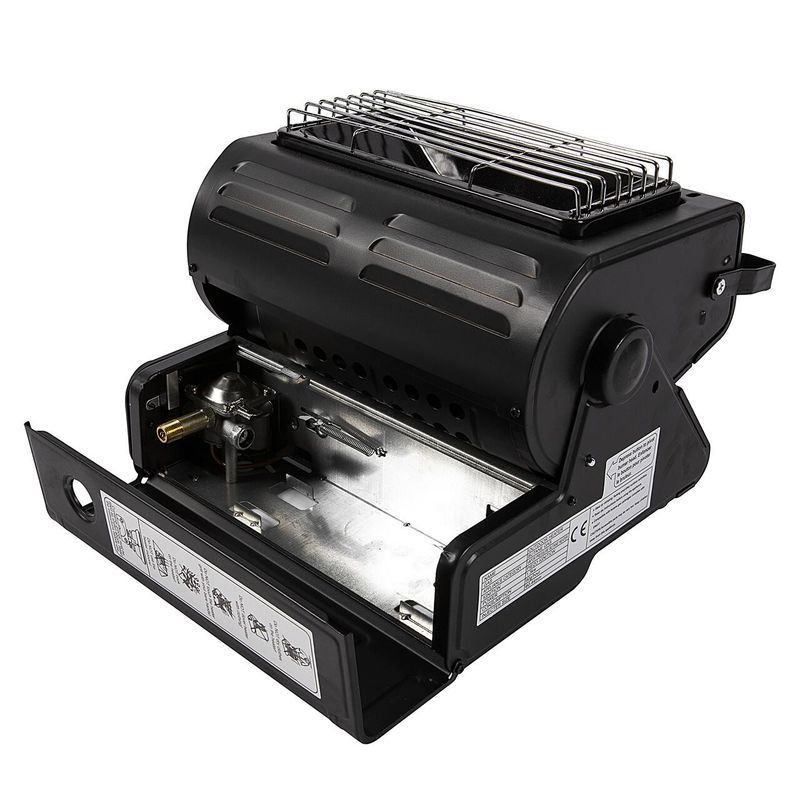 Sport si Outdoor - Camping - Bucatarie de camping - Arzatoare si accesorii - Aragaz camping, portabil, Micul Fermier, 2 in 1, incalzitor, 1.3 kW, un arzator, aprindere piezo-electrica, 29x24x27 cm - Infinity.ro