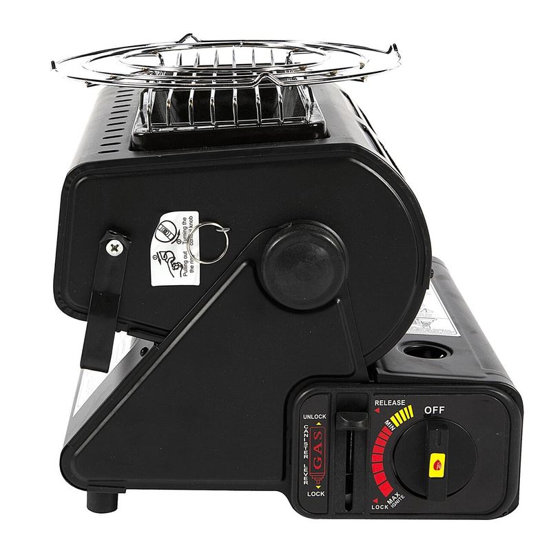 Sport si Outdoor - Camping - Bucatarie de camping - Arzatoare si accesorii - Aragaz camping, portabil, Micul Fermier, 2 in 1, incalzitor, 1.3 kW, un arzator, aprindere piezo-electrica, 29x24x27 cm - Infinity.ro