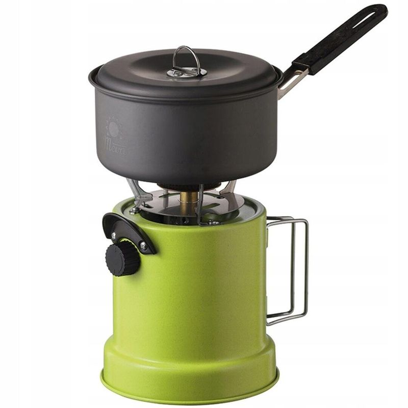Sport si Outdoor - Camping - Bucatarie de camping - Arzatoare si accesorii - Aragaz camping, portabil, Meva, 2 in 1, incalzitor, un arzator, aprindere piezo-electrica - Infinity.ro