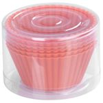 Casa si Gradina - Bucatarie si vesela - Vase pentru gatit - Tavi copt - Forma coacere pentru briose, silicon, rosu, set 6 buc, 6.5x6.5x3 cm, MagicHome - Infinity.ro