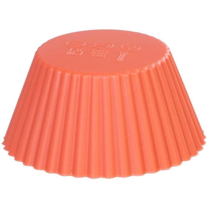 Casa si Gradina - Bucatarie si vesela - Vase pentru gatit - Tavi copt - Forma coacere pentru briose, silicon, rosu, set 6 buc, 6.5x6.5x3 cm, MagicHome - Infinity.ro