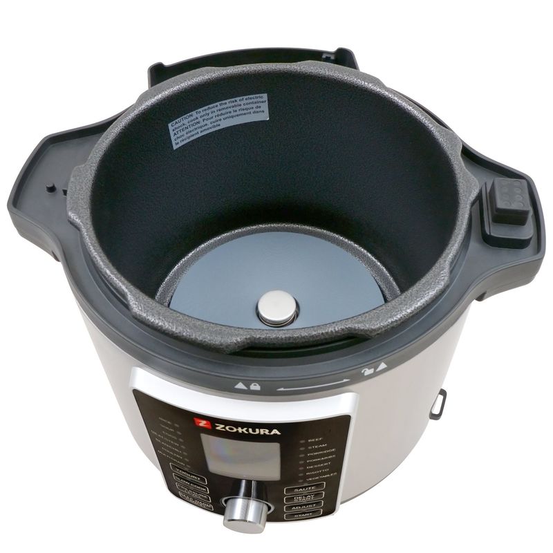 Casa si Gradina - Bucatarie si vesela - Vase pentru gatit - Oale sub presiune - Oala electrica sub presiune, multifunctionala, 2 in 1, 5,6 L, 1500 W - Zokura - Infinity.ro