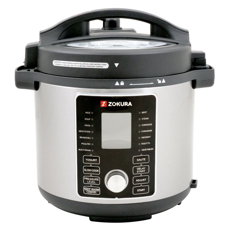 Casa si Gradina - Bucatarie si vesela - Vase pentru gatit - Oale sub presiune - Oala electrica sub presiune, multifunctionala, 2 in 1, 5,6 L, 1500 W - Zokura - Infinity.ro