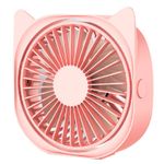 Electronice si Electrocasnice - Climatizare si sisteme de incalzire - Aparate racire aer - Ventilatoare - Mini ventilator pentru birou cu usb, flippy, rotire 360 grade, 3 viteze, 13.5 x 12,8 cm, roz - Infinity.ro