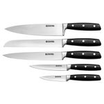 Casa si Gradina - Bucatarie si vesela - Vesela si tacamuri - Cutite si seturi de cutite - Set cutite 6 piese, otel inoxidabil, cu ascutitor integrat - Zokura - Infinity.ro