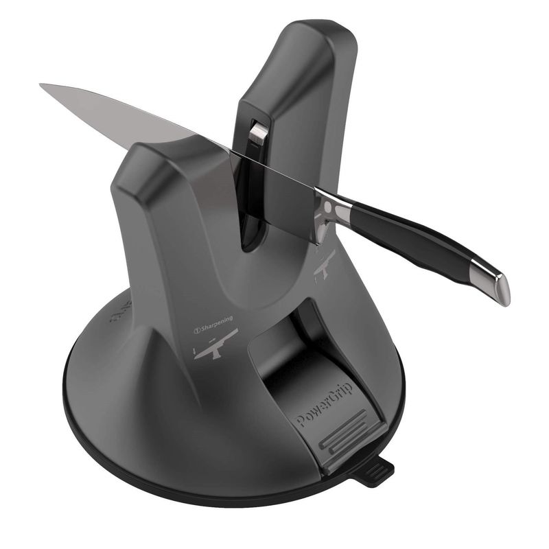 Casa si Gradina - Bucatarie si vesela - Ustensile bucatarie - Ascutitoare cutite - Ascutitor de cutite, "Xblade", Gun Metal - AnySharp - Infinity.ro