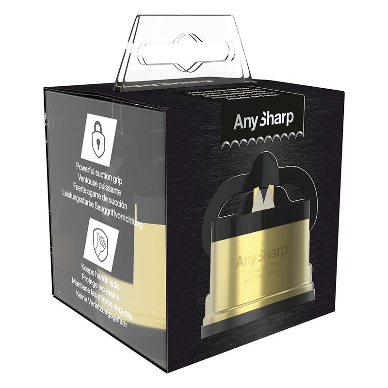 Casa si Gradina - Bucatarie si vesela - Ustensile bucatarie - Ascutitoare cutite - Ascutitor de cutite Pro Chef Metal, Brass - AnySharp - Infinity.ro