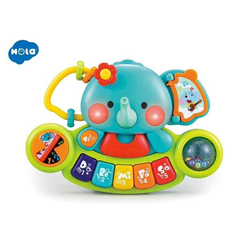 Jucarii, Copii si Bebe - Jucarii si jocuri - Jucarii bebelusi - Jucarii interactive bebelusi - ELEFANT PIANINA MUZICALA - Infinity.ro