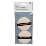 Ingrijire personala si Cosmetice - Machiaj - Aplicatoare si pensule machiaj - Bureti pudra professional, set 2 bucati, culoare nude, diametru 5.5cm - Infinity.ro