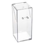 Ingrijire personala si Cosmetice - Machiaj - Aplicatoare si pensule machiaj - Suport pensule machiaj, acrilic, transparent, capac, 9 x 9 x 21.5cm - Infinity.ro