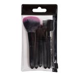 Ingrijire personala si Cosmetice - Machiaj - Aplicatoare si pensule machiaj - Set pensule machiaj, 5 bucati, negru, lungime 9.5-11.54 cm - Infinity.ro