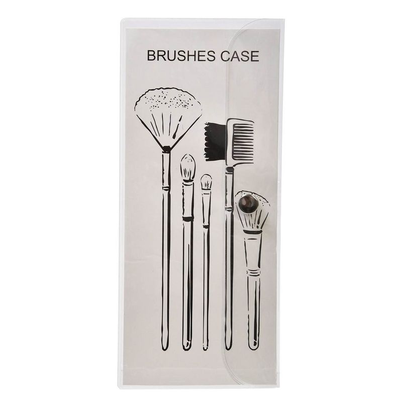 Ingrijire personala si Cosmetice - Machiaj - Aplicatoare si pensule machiaj - Husa pensule machiaj, transparenta, 23 x 10cm, pvc - Infinity.ro