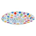 Casa si Gradina - Decoratiuni - Decoratiuni petrecere - Vesela pentru petrecere - Set farfurii carton, 10 bucati, multicolor, diametru 23cm, imprimeu "la multi ani" - Infinity.ro