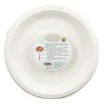 Casa si Gradina - Decoratiuni - Decoratiuni petrecere - Vesela pentru petrecere - Farfurii compostabile, 23cm, set 10 bucati, material trestie de zahar, alb - Infinity.ro