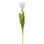 Casa si Gradina - Decoratiuni - Obiecte decorative - Plante artificiale - Floare artificiala, lalea, 50cm, culoare alba, material plastic - Infinity.ro