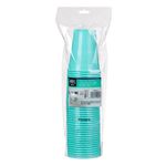 Casa si Gradina - Bucatarie si vesela - Cani si pahare - Pahare - Set pahare plastic, 200ml, turcoaz, 40 bucati - Infinity.ro