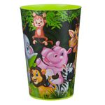 Casa si Gradina - Bucatarie si vesela - Cani si pahare - Pahare - Pahar plastic, model animale jungla, capacitate 340 ml, multicolor - Infinity.ro