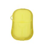 Casa si Gradina - Mobilier - Organizare si depozitare - Cutii depozitare - Mini cutie de sapun din hartie, flippy, de unica folosinta, portabila, potrivit pentru calatorii, 20 foite, galben - Infinity.ro