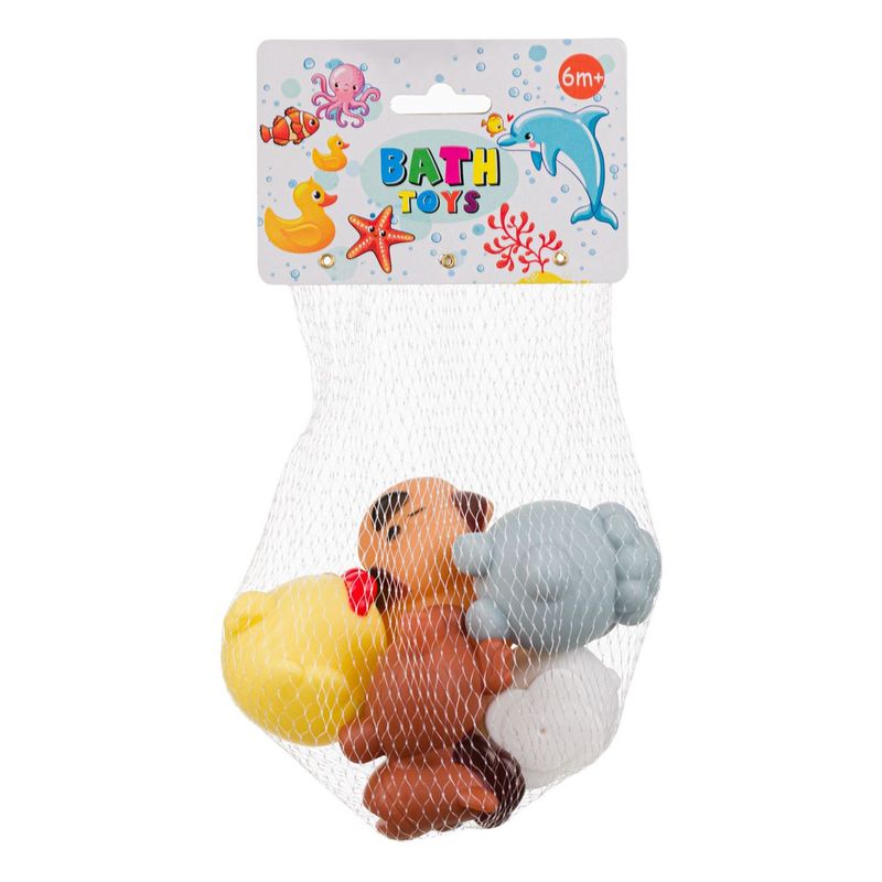 Jucarii, Copii si Bebe - Jucarii si jocuri - Jucarii & jocuri educative - Jucarii interactive - Jucarii de baie, set 5 bucati, animale de la ferma, 6 cm, multicolor - Infinity.ro