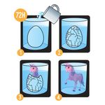 Jucarii, Copii si Bebe - Jucarii si jocuri - Jucarii & jocuri educative - Jucarii interactive - Jucarie surpriza, unicorn egg growing, oul creste in apa, multicolor, 7.5 x 5.5 x 10.5 cm - Infinity.ro