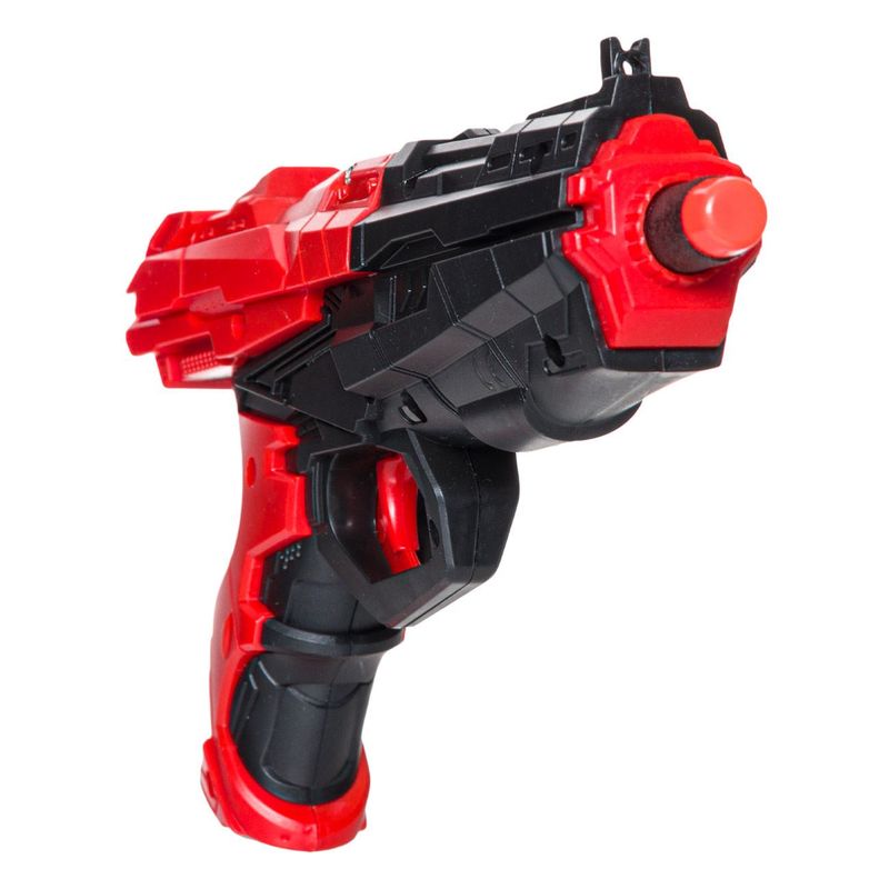 Jucarii, Copii si Bebe - Jucarii si jocuri - Jucarii & jocuri educative - Jucarii interactive - Pistol jucarie blaze storm, shooter, sageti spuma, culori negru/rosu, set 5 bucati - Infinity.ro