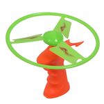 Jucarii, Copii si Bebe - Jucarii si jocuri - Jucarii & jocuri educative - Jucarii interactive - Jucarie lansator disc zburator, model unisex, culoare portocaliu/verde lime, 3+ ani - Infinity.ro