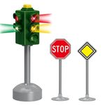 Jucarii, Copii si Bebe - Jucarii si jocuri - Jucarii & jocuri educative - Jucarii interactive - Set semafor jin jia toys, traffic light, sunet si lumina, 3 piese, multicolor - Infinity.ro