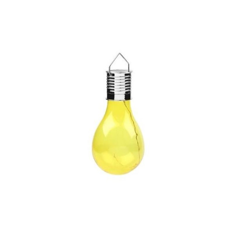 Casa si Gradina - Corpuri si surse de iluminat - Iluminat exterior - Lampi solare - Lampa solara led decorativa sub forma de bulb, pentru exterior, suspendata, ip65, ultron galben, flippy - Infinity.ro