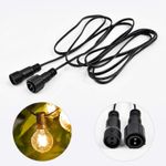 Casa si Gradina - Electrice - Accesorii electrice - Prelungitoare, triple, fise - Prelungitor instalatie luminoasa, flippy, 3 m, 230v, fir negru - Infinity.ro