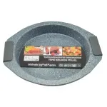 Casa si Gradina - Bucatarie si vesela - Vase pentru gatit - Tavi copt - Tava rotunda antiaderenta cu manere din silicon - Infinity.ro