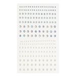 Carti si Birotica - Papetarie - Hartie si topuri - Autocolant - Autocolante fata, strass autocolant, irizat si perle albe, multicolor, 12+ ani - Infinity.ro