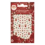 Carti si Birotica - Papetarie - Hartie si topuri - Autocolant - Autocolante unghii craciun, model mos craciun si stele, multicolor, 8 x 14cm - Infinity.ro