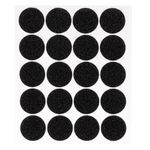 Carti si Birotica - Papetarie - Hartie si topuri - Autocolant - Autocolante rotunde velcro, 20 bucati, culoare negru, diametru 2cm, fixare obiecte mici - Infinity.ro