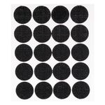 Carti si Birotica - Papetarie - Hartie si topuri - Autocolant - Autocolante rotunde velcro, 20 bucati, culoare negru, diametru 2cm, fixare obiecte mici - Infinity.ro