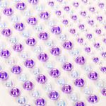 Carti si Birotica - Papetarie - Hartie si topuri - Autocolant - Autocolante acrilice gem stickers, mov holografic, set 450 bucati - Infinity.ro