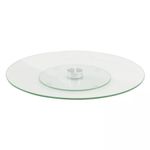 Casa si Gradina - Bucatarie si vesela - Vesela si tacamuri - Platouri de bucatarie - Platou de sticla rotativ pentru tort, 34 cm - Infinity.ro