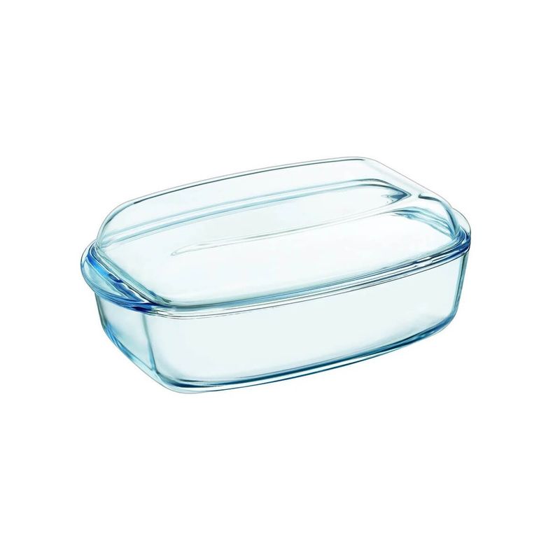 Casa si Gradina - Bucatarie si vesela - Vase pentru gatit - Vase termorezistente - Vas termorezistent rectangular cu capac 4.5L PYREX ESSENTIALS - Infinity.ro