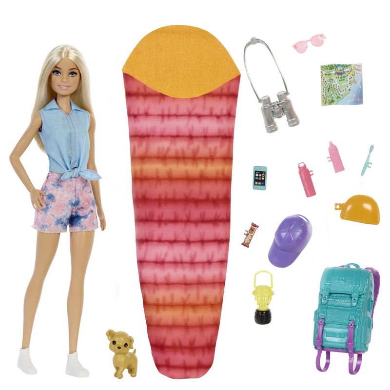 Jucarii, Copii si Bebe - Jucarii si jocuri - Papusi si accesorii - Papusi - Barbie camping barbie malibu cu accesorii - Infinity.ro