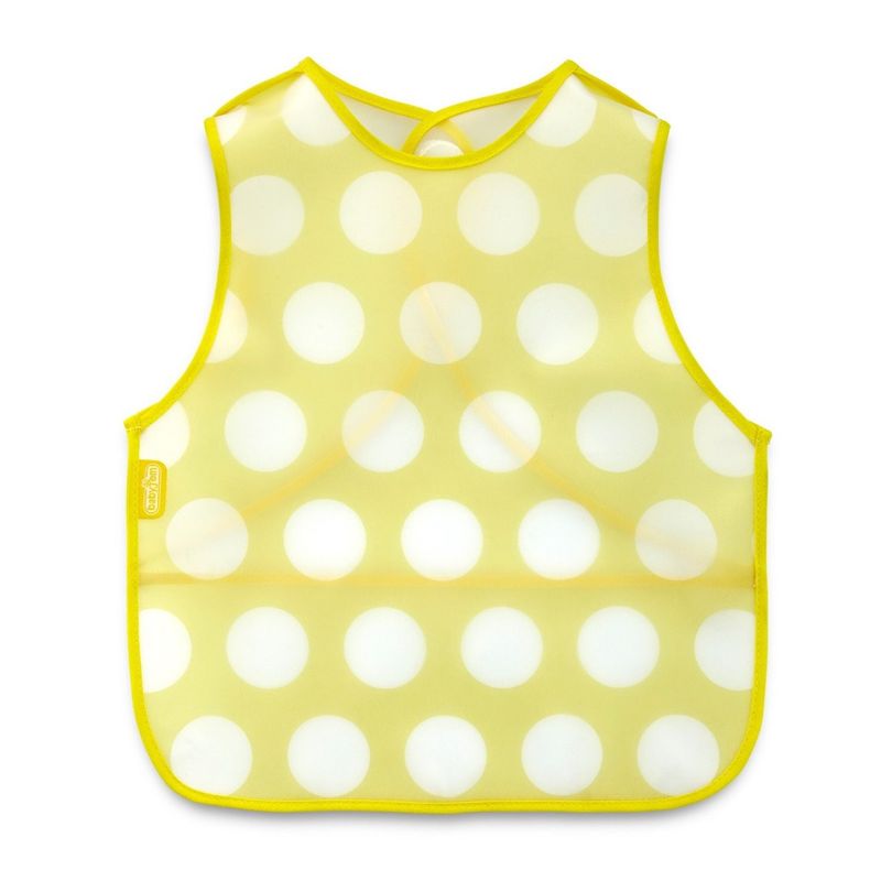 Jucarii, Copii si Bebe - Hrana si alaptare - Biberoane, suzete si accesorii hranire - Articole hranire bebelusi - Baveta pentru copii, BabyJem, fara maneci, 32x37 cm (Culoare: Galben) - Infinity.ro