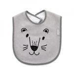 Jucarii, Copii si Bebe - Hrana si alaptare - Biberoane, suzete si accesorii hranire - Articole hranire bebelusi - Baveta din bumbac BabyJem Cute animals (Culoare: Gri) - Infinity.ro