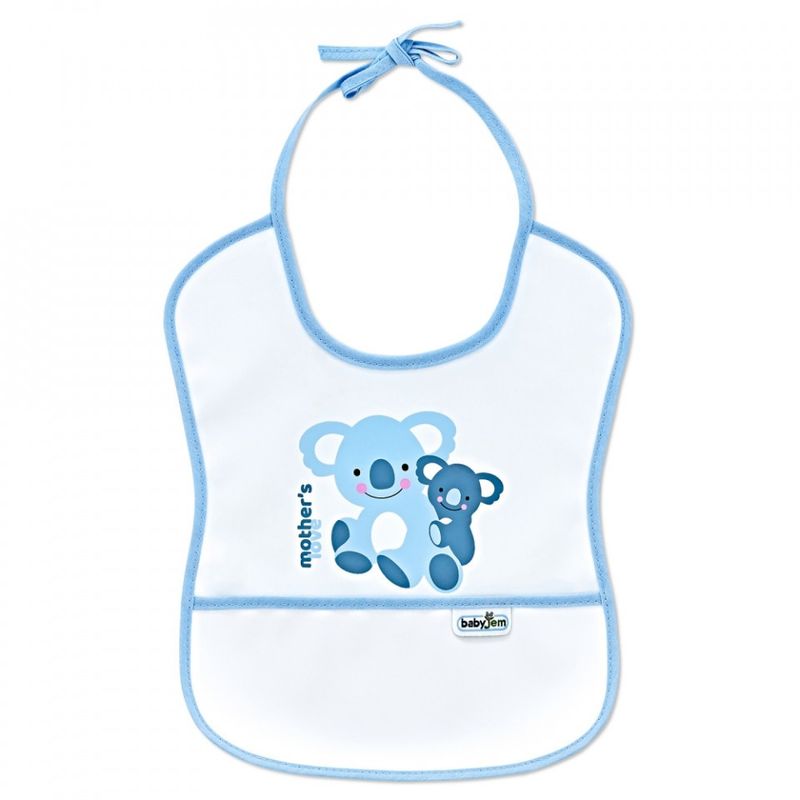 Jucarii, Copii si Bebe - Hrana si alaptare - Biberoane, suzete si accesorii hranire - Articole hranire bebelusi - Baveta impermebila pentru copii BabyJem Small (Culoare: Galben) - Infinity.ro