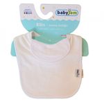 Jucarii, Copii si Bebe - Hrana si alaptare - Biberoane, suzete si accesorii hranire - Articole hranire bebelusi - Baveta captusita din bumbac BabyJem (Culoare: Bej) - Infinity.ro