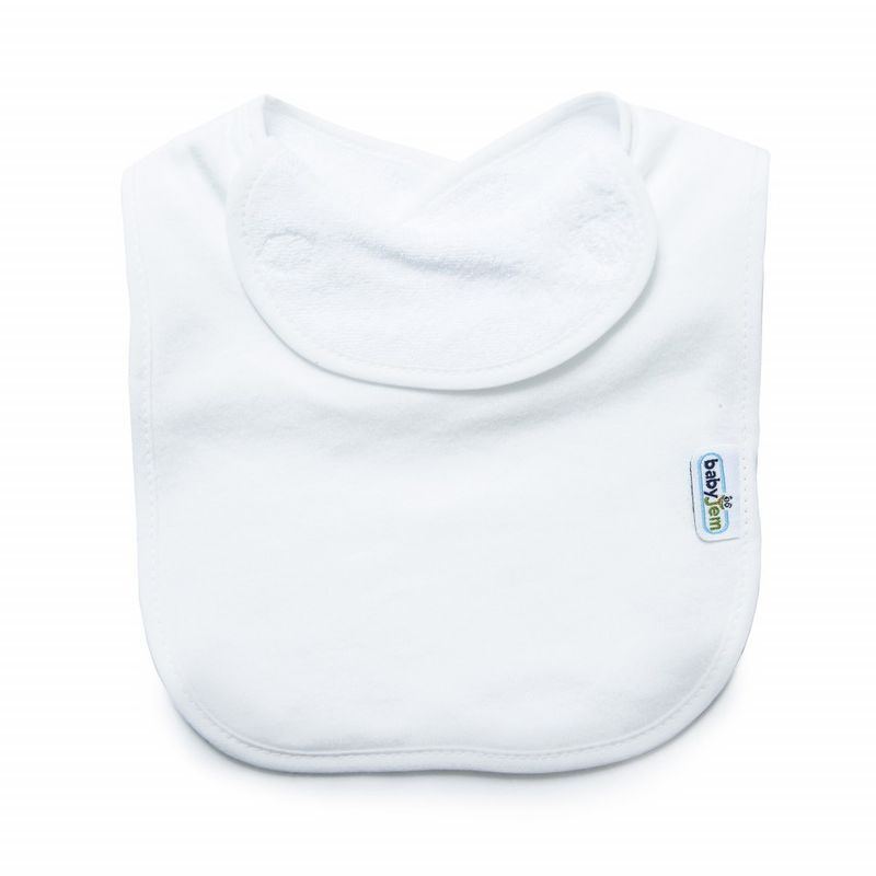 Jucarii, Copii si Bebe - Hrana si alaptare - Biberoane, suzete si accesorii hranire - Articole hranire bebelusi - Baveta captusita din bumbac BabyJem (Culoare: Bej) - Infinity.ro