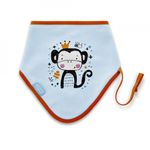 Jucarii, Copii si Bebe - Hrana si alaptare - Biberoane, suzete si accesorii hranire - Articole hranire bebelusi - Baveta cu suport pentru suzeta Triangle BabyJem (Culoare: Alb) - Infinity.ro