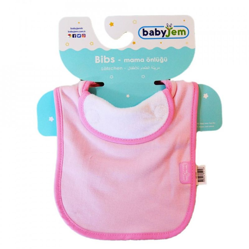 Jucarii, Copii si Bebe - Hrana si alaptare - Biberoane, suzete si accesorii hranire - Articole hranire bebelusi - Baveta captusita din bumbac BabyJem (Culoare: Bleu) - Infinity.ro