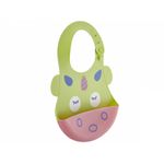 Jucarii, Copii si Bebe - Hrana si alaptare - Biberoane, suzete si accesorii hranire - Articole hranire bebelusi - Baveta BabyJem din silicon Soft Baby Bib (Culoare: Verde) - Infinity.ro