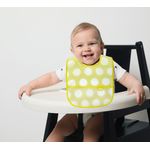 Jucarii, Copii si Bebe - Hrana si alaptare - Biberoane, suzete si accesorii hranire - Articole hranire bebelusi - Baveta cu 2 fete si buzunar , BabyJem, 24x35 cm (Culoare: Galben) - Infinity.ro